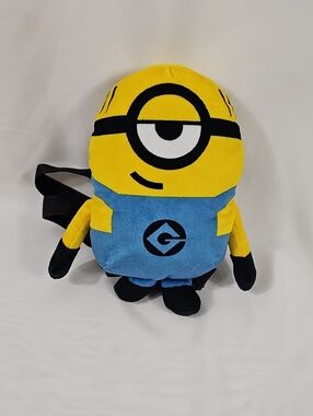 Despicable Me 3 Yellow & Blue Minion Plush Backpack